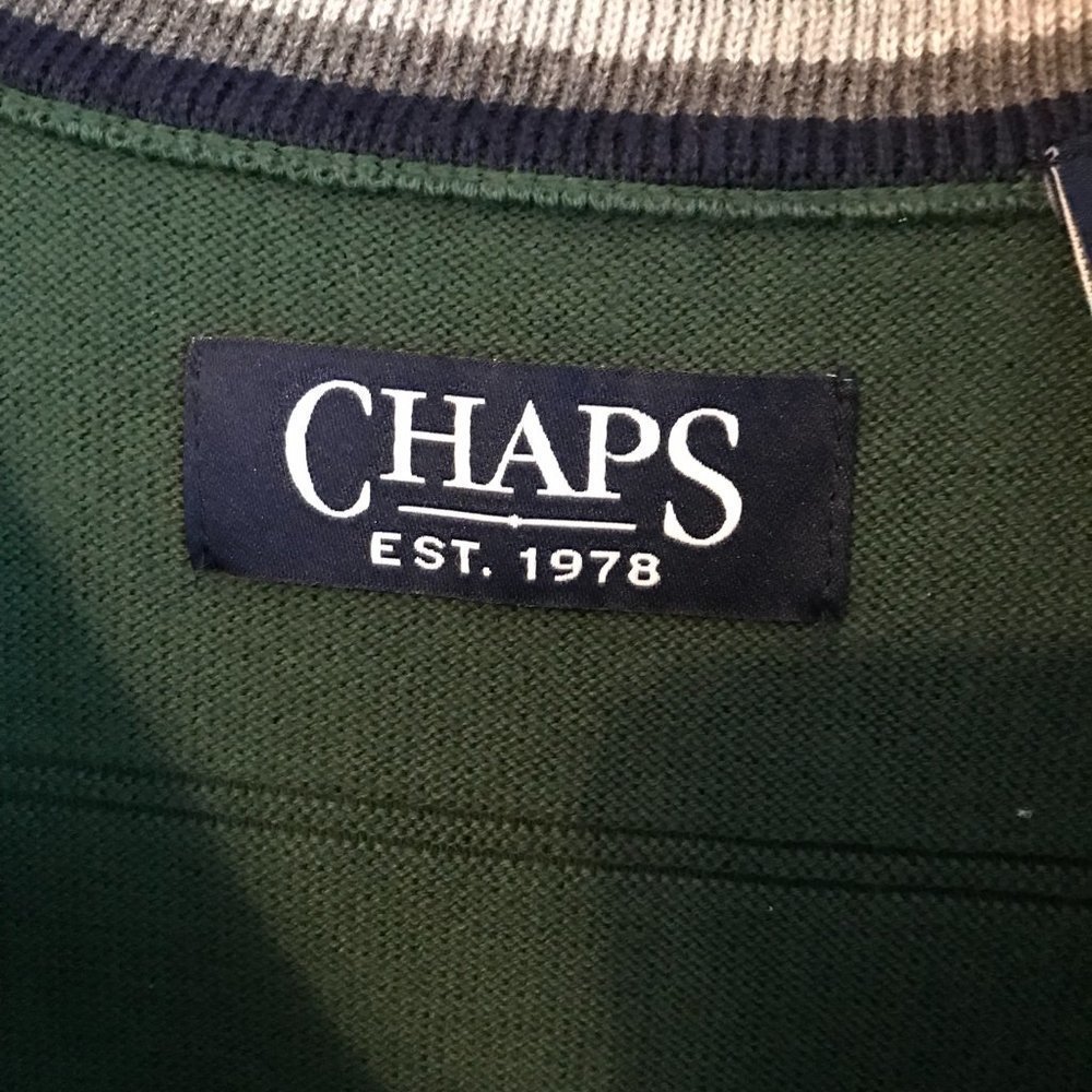 Chaps Men's VNeck Sleeveless Sweater Size Large
